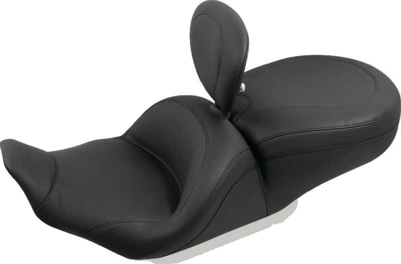 Mustang Motorcycle — Mustang 08-21 Harley Electra Glide Std,Rd Glide,Rd King,Str Glide Solo Seat w/Diamond Stitch - Black - view 2