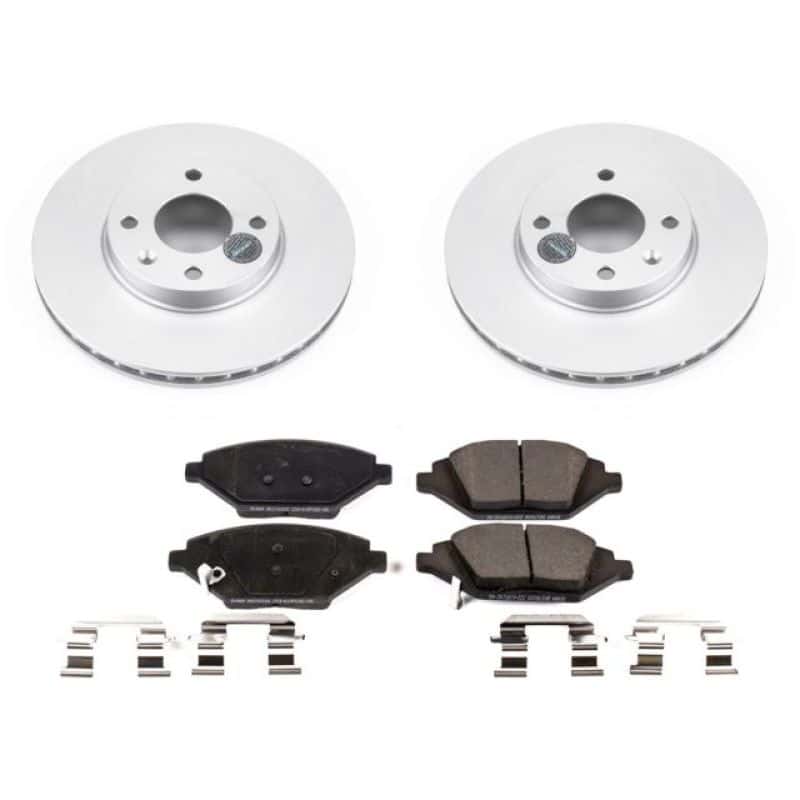 PowerStop — Power Stop 16-19 Chevrolet Spark Front Z17 Evolution Geomet Coated Brake Kit - view 1