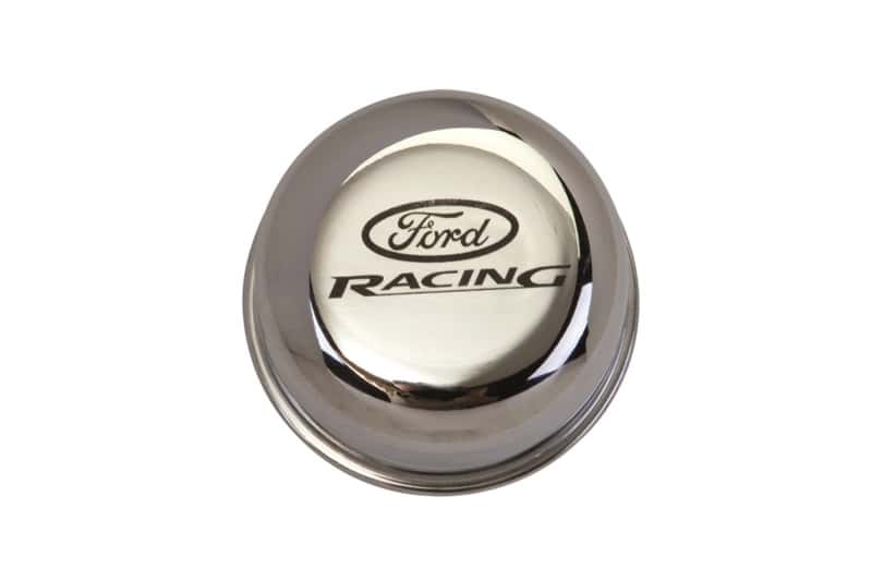 Ford Racing — Ford Racing Chrome Breather Cap W/ Ford Racing Logo - view 1