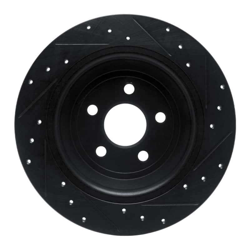 R1 Concepts — R1 15-24 Ford Fusion Rear Left Drilled & Slotted Black Brake Rotor
R1 Brake Rotor Drill - view 5