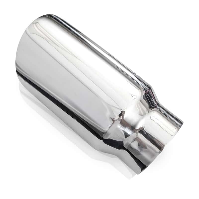 Stainless Works — Stainless Works Conical Double Wall Slash Cut Exhaust Tip - 4in Body 3in Inlet - view 6