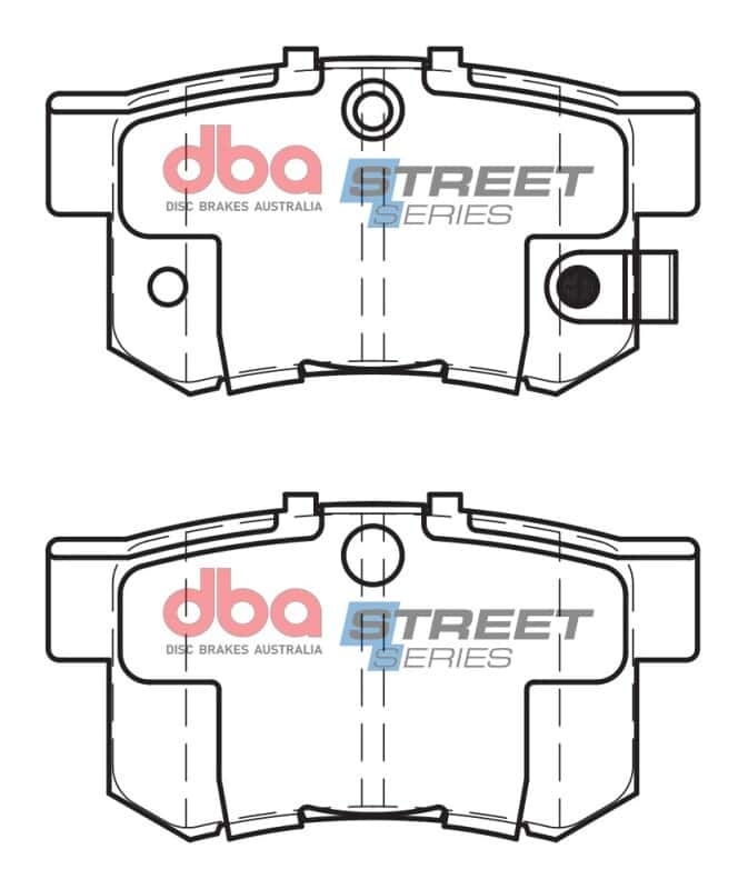 DBA — DBA 97-99 Acura CL (4 Cyl) Street Series Rear Brake Pads
Brake Pad - view 2