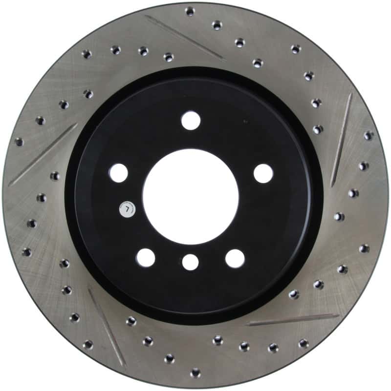 Stoptech — StopTech 06 BMW 330 / 07-09 BMW 335 Slotted & Drilled Left Rear Rotor
Disc Brake Rotor
Slot/Drill Rotor - view 2