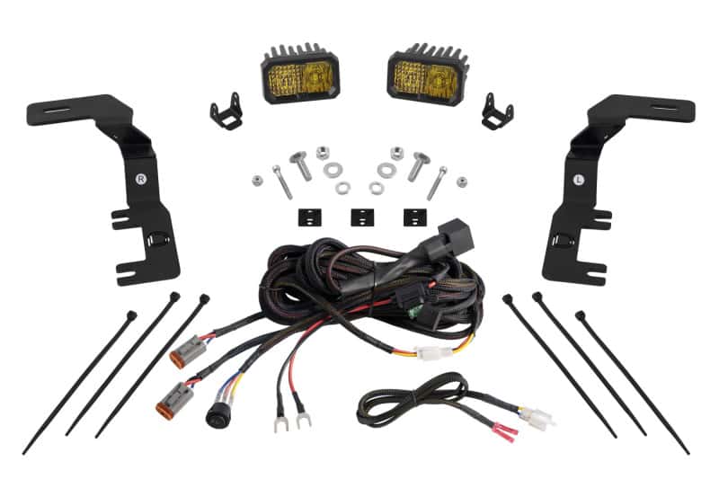 Diode Dynamics — Diode Dynamics 2023+ Chevrolet Colorado Stage Series Ditch Light Kit C2 Sport Yellow Combo - view 1
