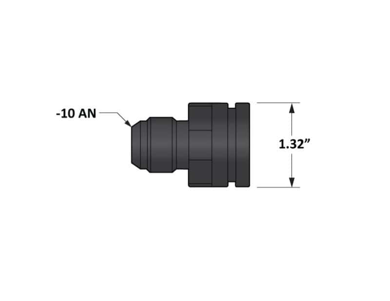 Fleece Performance — Fleece Performance Universal Billet Aluminum Adapter Fitting -10AN Male to 1.325in O-Ring Bore
Hose Connector - view 5