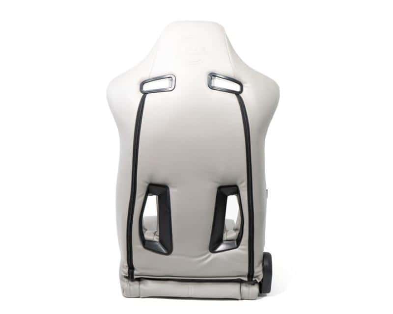 NRG — NRG Reclinable Sport Seats (Pair) The Arrow Grey Vinyl w/ Pressed NRG logo w/ Grey Stitch - view 1