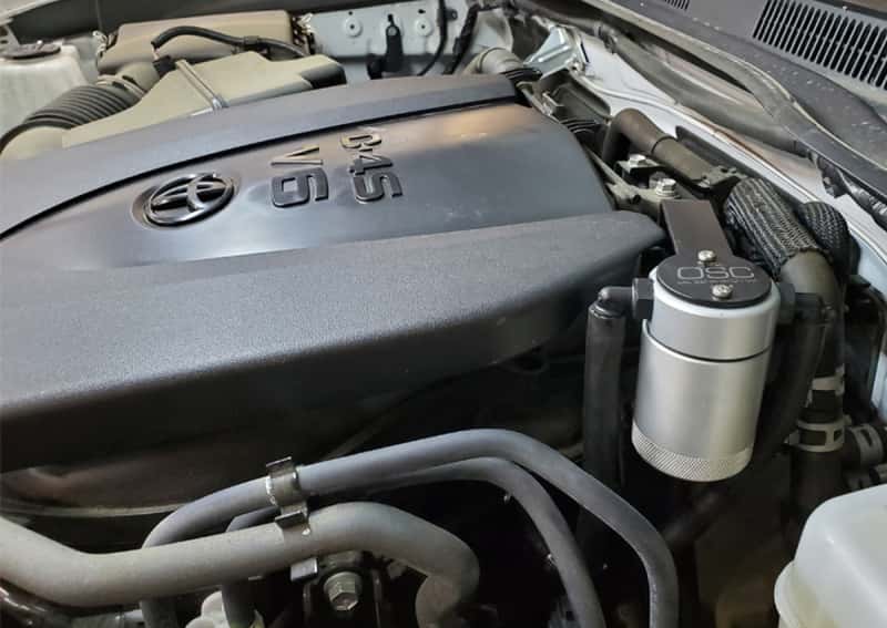 J&L — J&L 16-23 Toyota Tacoma 3.5L Driver Side Oil Separator 3.0 - Clear Anodized
Oil Separator - view 2