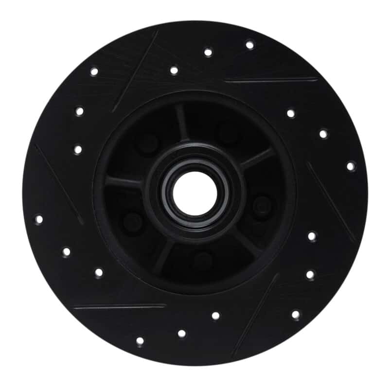 R1 Concepts — R1 84-87 Pontiac Fiero Front Right Drilled & Slotted Black Brake Rotor
R1 Brake Rotor Drill - view 5