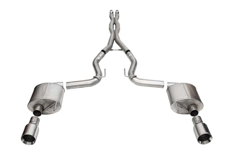 CORSA Performance — Corsa 24+ Ford MustangGT Sport Cat-Back Exhaust Sys. 3.0in Dual Rear Exit w/4.5in Straight Cut Tips
Exhaust - view 1