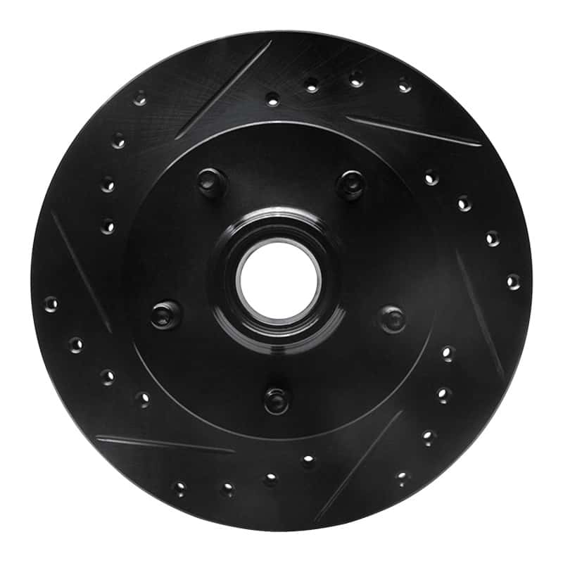 R1 Concepts — R1 98-02 Ford Ranger (USA/Canada) Front Left Drilled & Slotted Black Brake Rotor
R1 Brake Rotor Drill - view 1