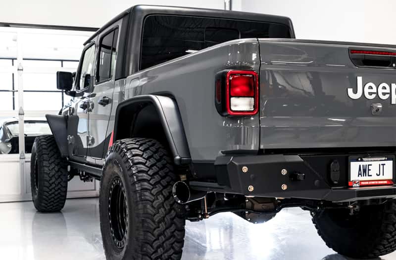 AWE Tuning — AWE Tuning 20-21 Jeep Gladiator JT 3.6L Tread Edition Cat-Back Single Side Exhaust - Diamond Blk Ti
Tread Exhaust - view 6
