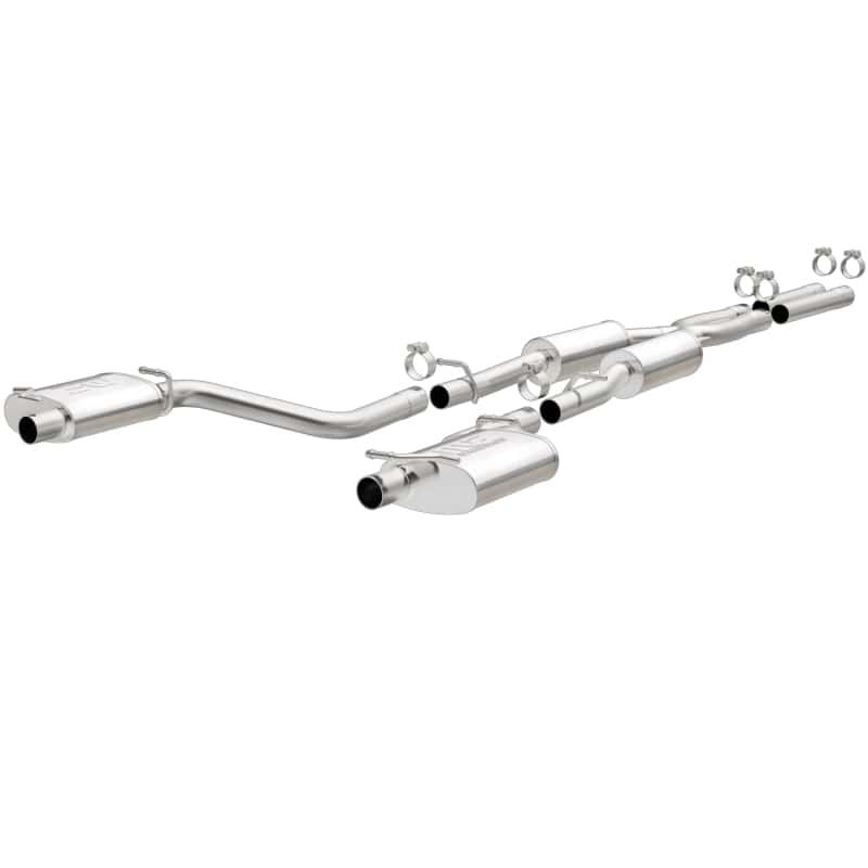 Magnaflow — MagnaFlow Cat-Back SS 2.5in Dual Split Rear Exit (OEM Tips) 15-16 Dodge/Chrysler Charger/300 5.7L V8
Cat-Back - view 1