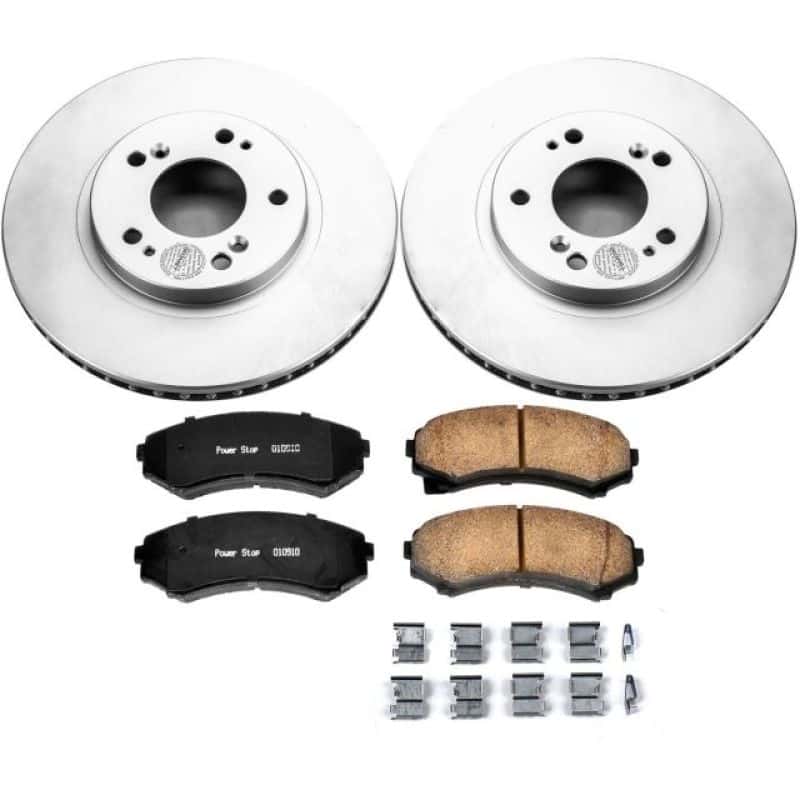 PowerStop — Power Stop 04-11 Mitsubishi Endeavor Front Z17 Evolution Geomet Coated Brake Kit - view 1