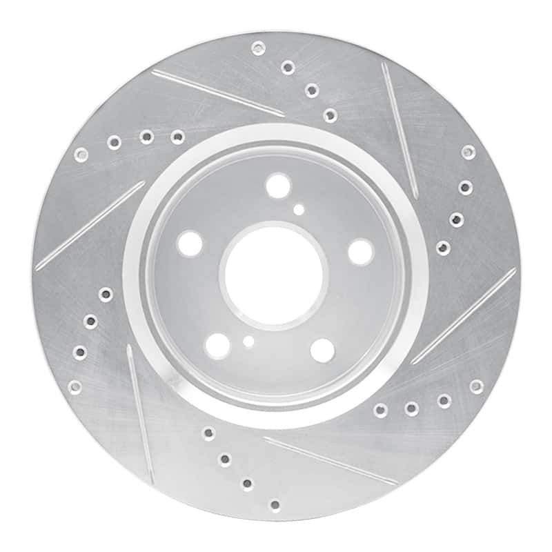 R1 Concepts — R1 18-22 Toyota C-HR Front Left Drilled & Slotted Silver Brake Rotor
R1 Brake Rotor Drill - view 5