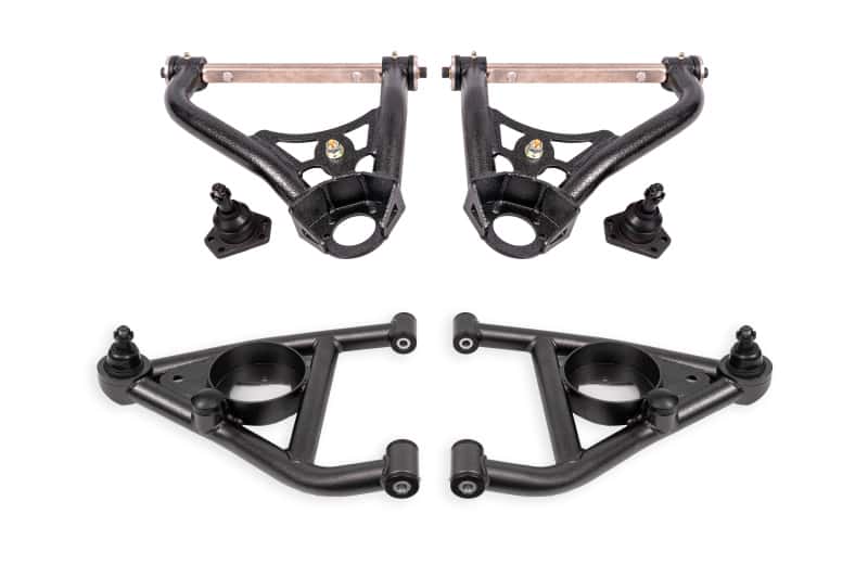 BMR Suspension — BMR 67-69 GM F-Body / 68-74 X-Body Non-Adj. Upper & Lower A-Arms (Polyurethane) - Black Hammertone
A-arm Kit - view 1