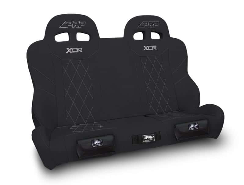 PRP Seats — PRP XCR Polaris RZR Quick Release Rear Suspension Bench Seat w Diamond Stitch/Front Pockets - view 1