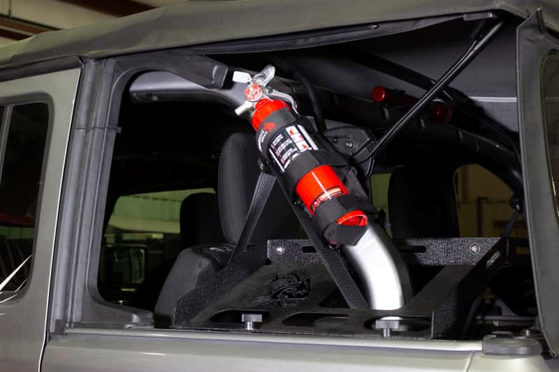 Fishbone Offroad — Fishbone Offroad Padded Roll Bar Black Fire Extinguisher Holder - view 8