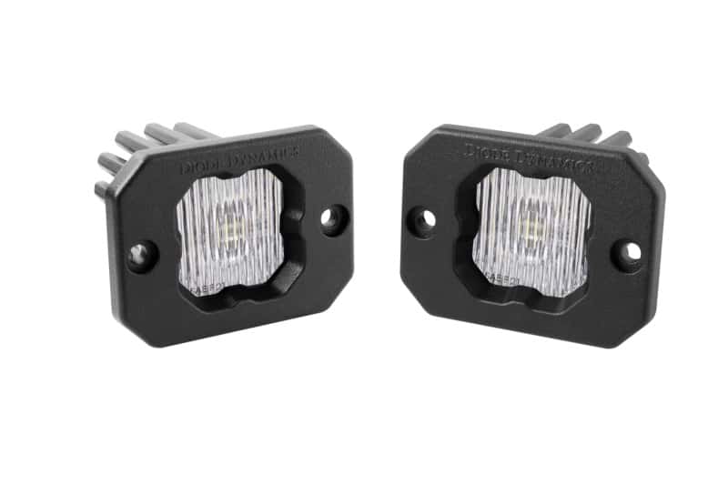Diode Dynamics — Diode Dynamics Stage Series C1 LED Pod - White SAE Fog Flush ABL (Pair) - view 1