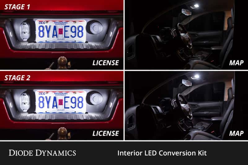 Diode Dynamics — Diode Dynamics 2023+ Chevrolet Colorado Interior LED Kit Cool White Stage 1 - view 8