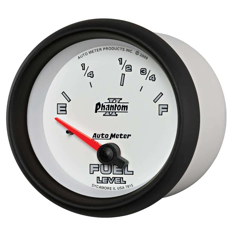 AutoMeter — Autometer Phantom II 2-5/8in / 73 Ohms Empty - 10 Ohms Full Electrical Fuel Level Gauge
2-5/8" FUEL LEVEL, 7 - view 3