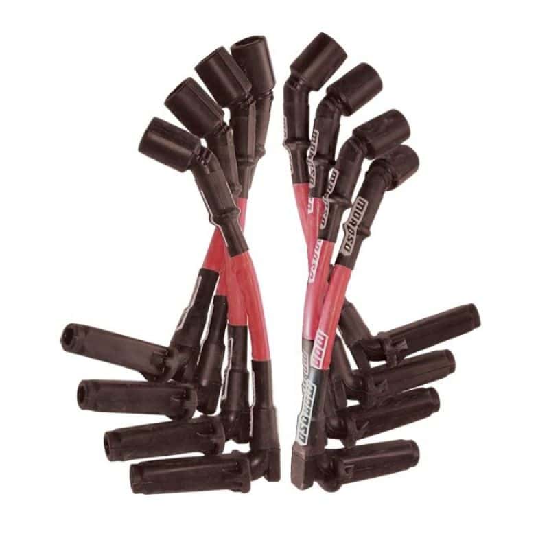 Moroso — Moroso 9.75in Long Coil On Plug Sleeved Ultra Spark Plug Wire Set - Red - view 1