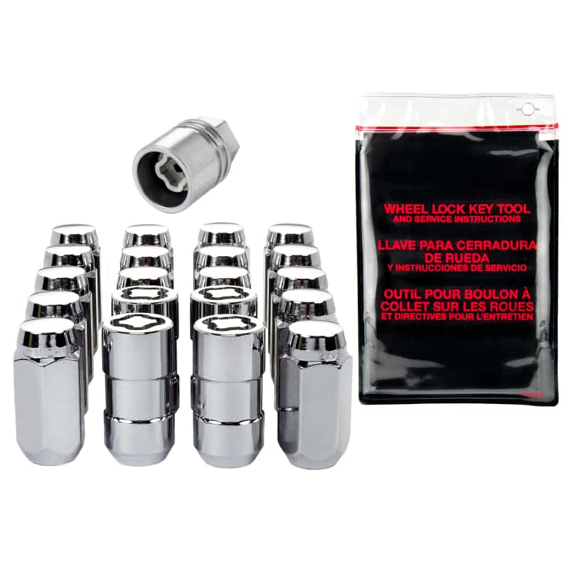 McGard — McGard 5 Lug Hex Install Kit w/Locks (Cone Seat Nut) 9/16-18 / 7/8 Hex / 1.75in. Length - Chrome - view 1