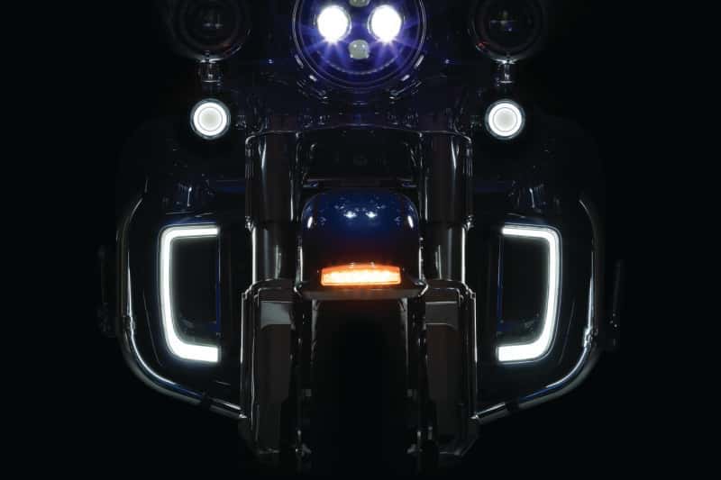 Kuryakyn — Kuryakyn Tracer L.E.D. Front Turn Signal Insert, White/Amber Light, Smoke Lens 1157 - view 6