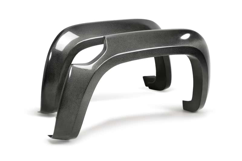 Anderson Composites — Anderson Composites 17-19 Chevy Colorado ZR2 Rear Carbon Fiber Fender Flares (Pair)
carbon fiber flares - view 1