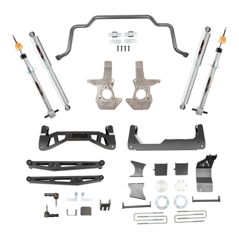 Belltech — Belltech 07-16 Chevrolet Silverado / GMC Sierra 1500 4WD 7-9in Suspension Lift Kit w/ Shocks
LIFT KIT - view 1