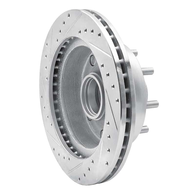 R1 Concepts — R1 95-04 Ford E-350 Econoline Front Right Drilled & Slotted Silver Brake Rotor
R1 Brake Rotor Drill - view 4