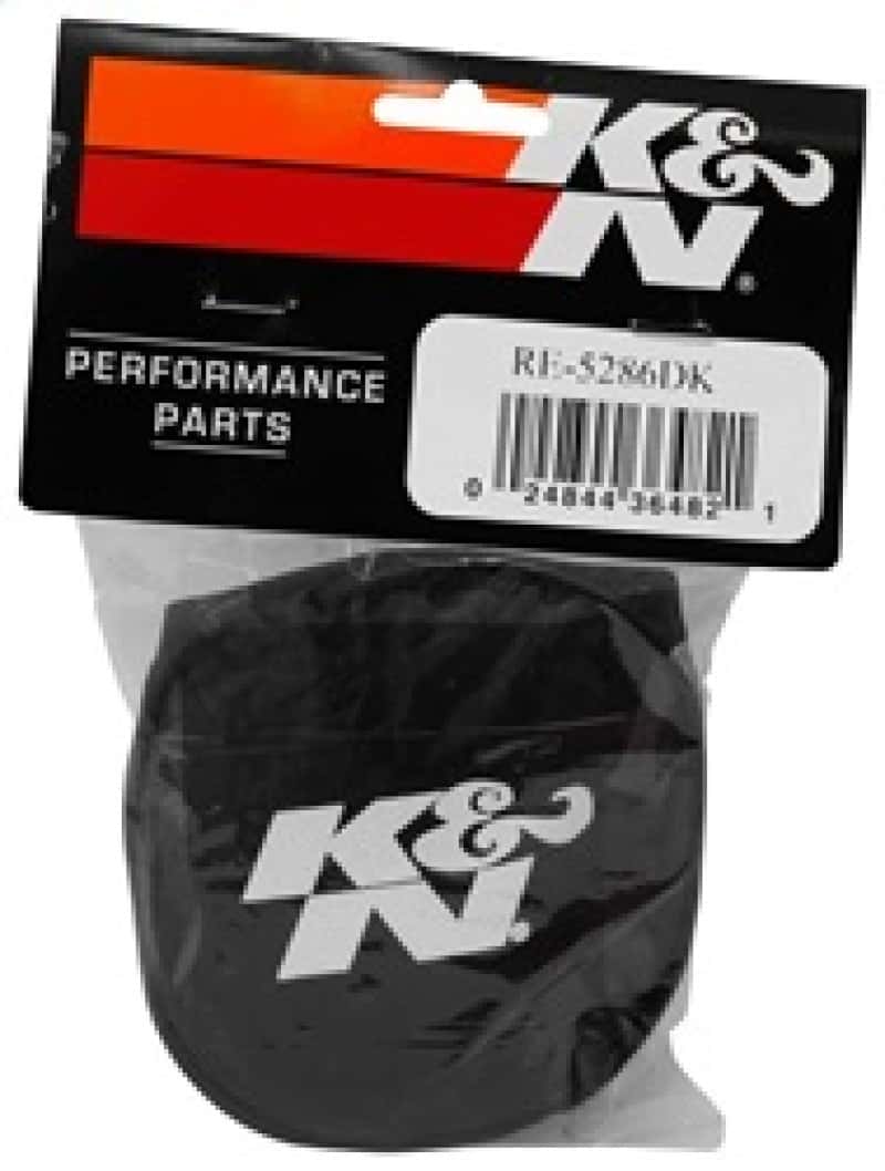 K&N Engineering — K&N Black Drycharger Rectangle Straight Air Filter Wrap - Black - view 6