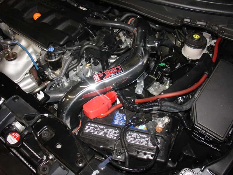 Injen — Injen 12-13 Honda Civic Black Polish Tuned Air Intake w/ MR Tech/Web Nano-Fiber Dry Filter
Cold Air Intake
Air Intake Kit - view 4