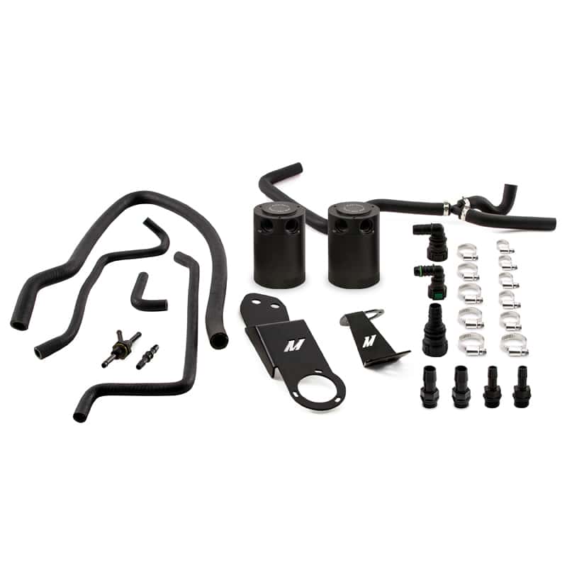 Mishimoto — Mishimoto 2013+ Cadillac ATS 2.0T Baffled Oil Catch Can Kit - Black
Oil Catch Can Kit - view 1