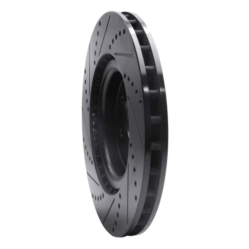 R1 Concepts — R1 04-11 Cadillac CTS Front Right Drilled & Slotted Black Brake Rotor
R1 Brake Rotor Drill - view 4