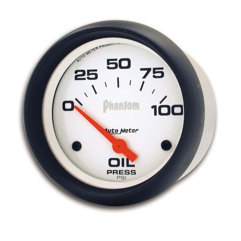 AutoMeter — Autometer Phantom 66.7mm 0-100 PSI SSE Oil Pressure Gauge
2-5/8" OIL PRESS, 0- - view 4