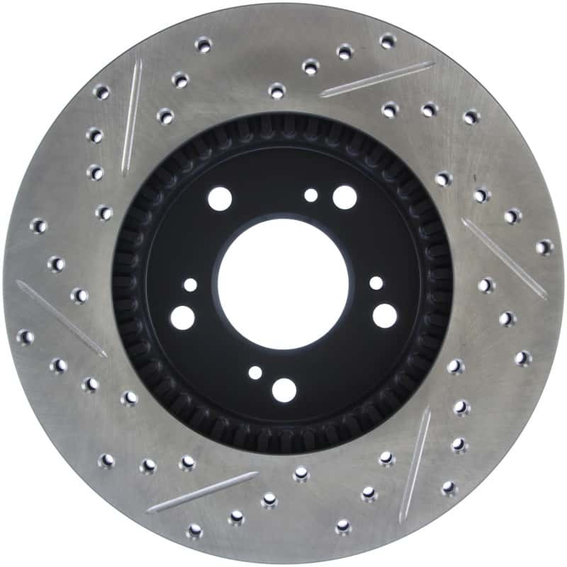 Stoptech — StopTech 97-01 Acura Integra Type R / 97-01 Honda CR-V Slotted & Drilled Left Front Rotor
Slot/Drill Rotor - view 2