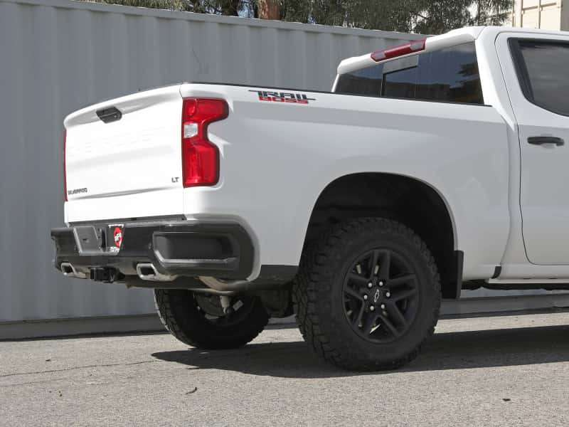 aFe — aFe Gemini XV 4in to Dual 3in 304 SS Cat-Back Exhaust w/ Cutout 19-21 GM Silverado/Sierra V8-6.2L
Cat-Back Exhaust - view 6