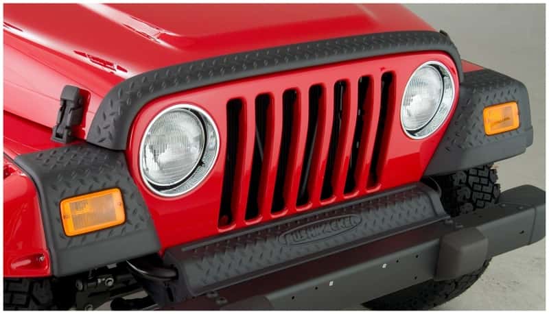 Bushwacker — Bushwacker 97-06 Jeep Wrangler Trail Armor Hood Stone Guard and 2 Front Corners - Black
Trail Armor - view 7