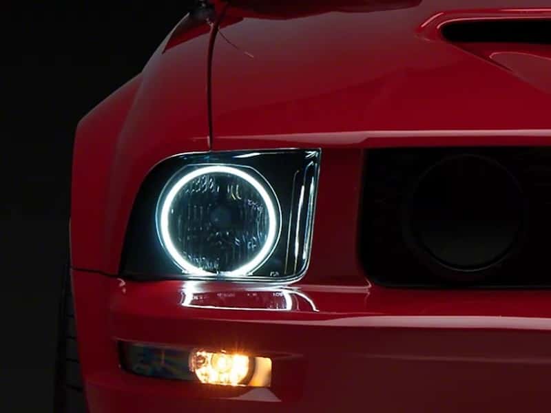 Raxiom — Raxiom 05-09 Ford Mustang GT V6 Axial Series CCFL Halo Projector Headlight- Blk Housing (Smkd Lens)
Headlights - view 2