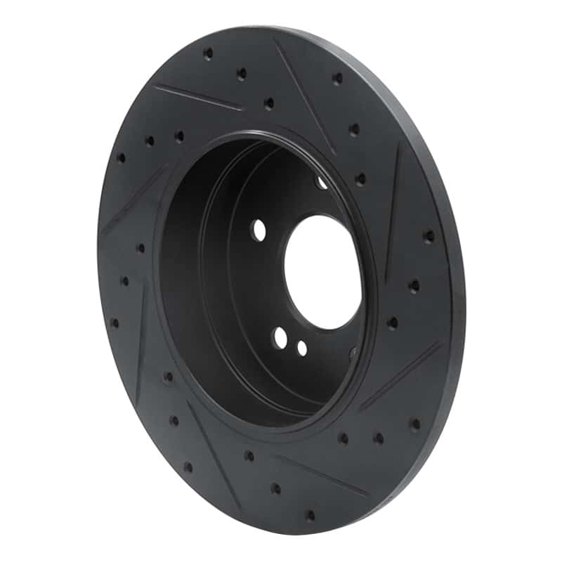 R1 Concepts — R1 98-03 Mercedes-Benz E320 Rear Left Drilled & Slotted Black Brake Rotor
R1 Brake Rotor Drill - view 4