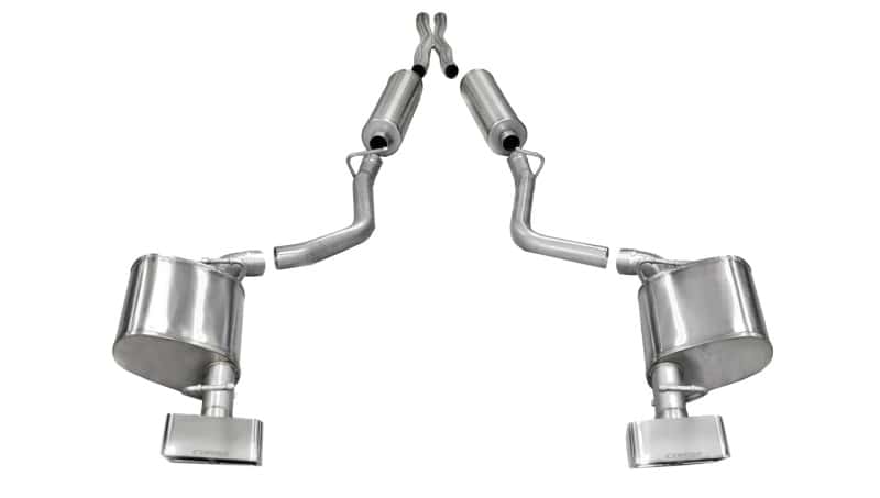 CORSA Performance — Corsa 2011-2014 Dodge Challenger R/T 5.7L V8 Polished Xtreme Cat-Back Exhaust
Exhaust - view 1