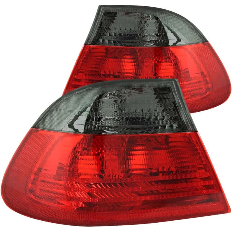 ANZO — ANZO 2000-2003 BMW 3 Series E46 Taillights Red/Smoke - Outer
TailLightSet - view 1