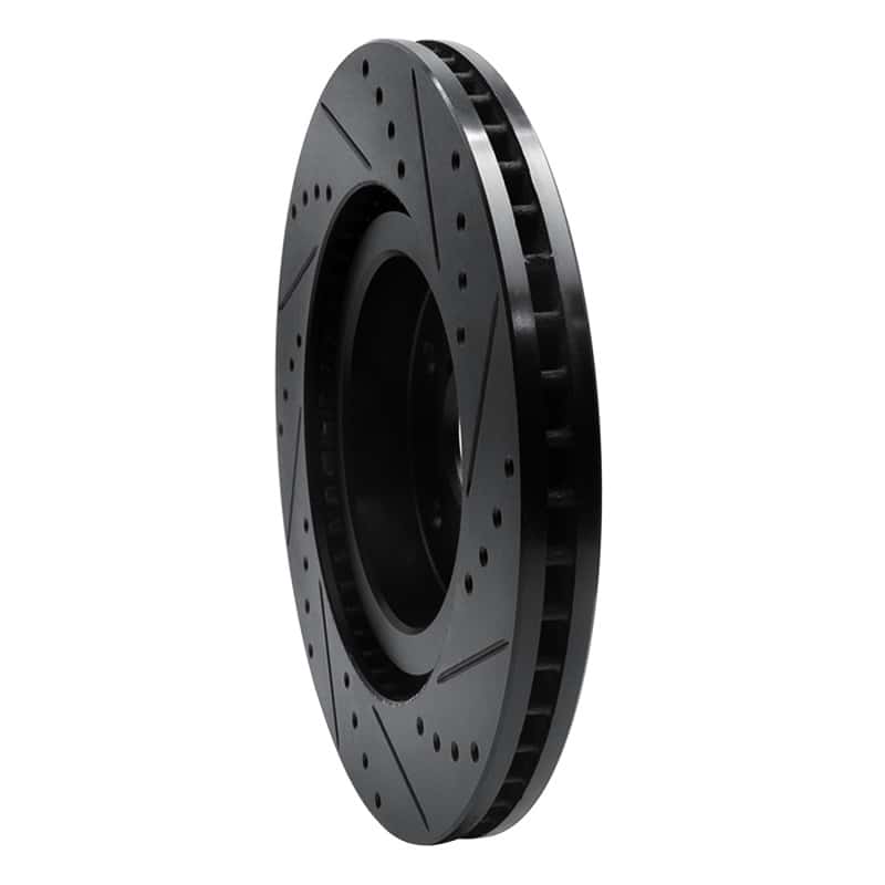 R1 Concepts — R1 -24 Subaru Forester Front Left Drilled & Slotted Black Brake Rotor
R1 Brake Rotor Drill - view 4
