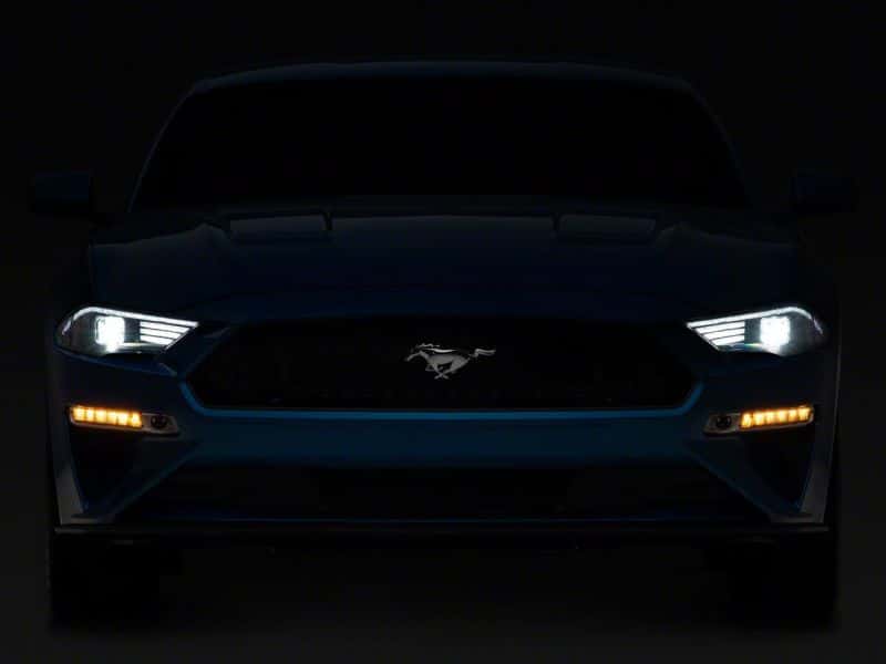 Raxiom — Raxiom 18-23 Ford Mustang GT EcoBoost LED Projector Headlights- Blk Housing (Clear Lens)
Headlights - view 5