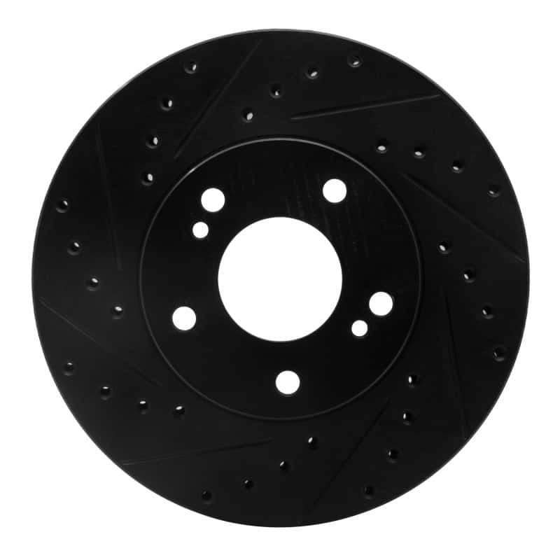 R1 Concepts — R1 89-96 Nissan 300ZX Front Left Drilled & Slotted Black Brake Rotor
R1 Brake Rotor Drill - view 1