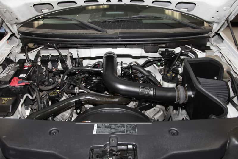 K&N Engineering — K&N 04-08 Ford F150 V8-5.4L/04-07 Ford Lobo 5.4L V8 Blackhawk Perf Intake Kit
Performance Air Inta
Air Intake System - view 12