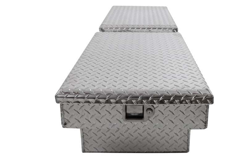 Dee Zee — Dee Zee Universal Tool Box - Red Crossover - Double BT Alum Full Size
ToolBxTrkBedRTR - view 8