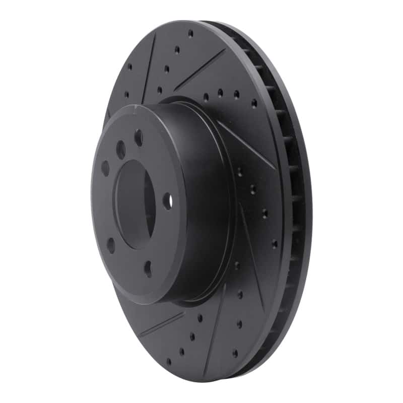 R1 Concepts — R1 04-10 BMW 528XI Front Left Drilled & Slotted Black Brake Rotor
R1 Brake Rotor Drill - view 2