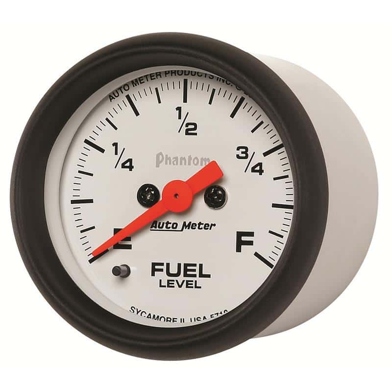 AutoMeter — Autometer Phantom 52mm Full Sweep Electronic Fuel Level Programmable Empty-Full Range
2-1/16" FUEL LEVEL, - view 3