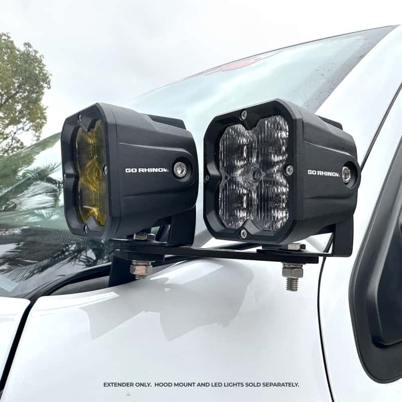 Go Rhino — Go Rhino Universal XE Hood Hinge Cube Light Mount
Dogbone Bracket - view 5